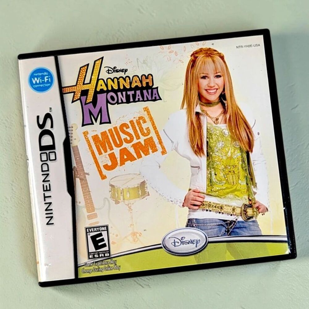 Nintendo DS Hannah Montana Music Jam Video Game Complete CIB Case Manual Vintage